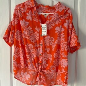 Style & Co Hawaiian shirt, large new with tag